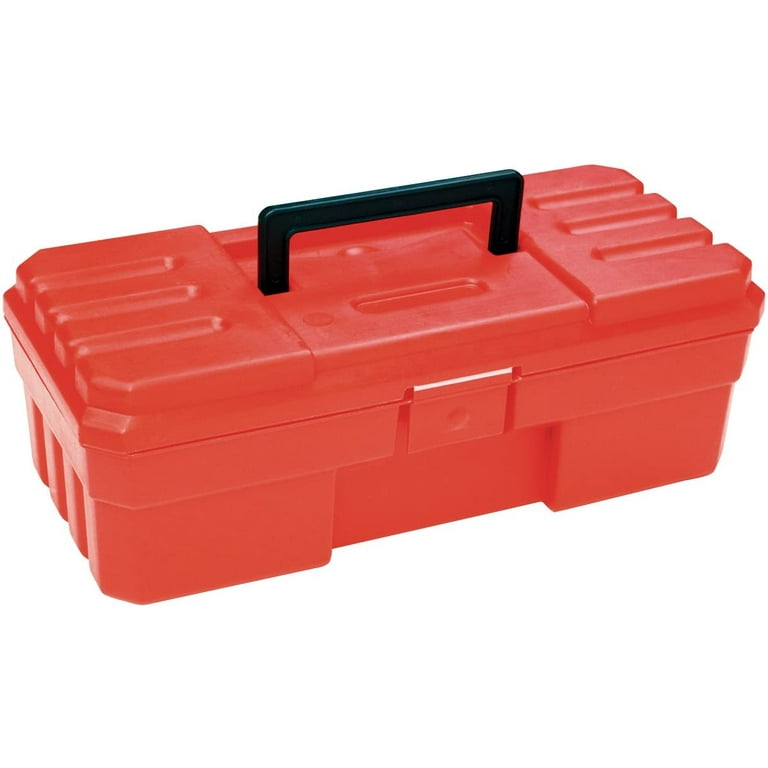 Akro-Mils 12-Inch ProBox Plastic Toolbox for Tools, Hobby or Craft Storage  Toolbox, Model 09912, (12-Inch x 5-1/2-Inch x 4-Inch), Red 