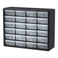 thumbnail image 1 of Akro-Mils 24 Drawer Plastic Storage Organizer Cabinet for Garage Use, Wall Mount, Black, 1 of 10