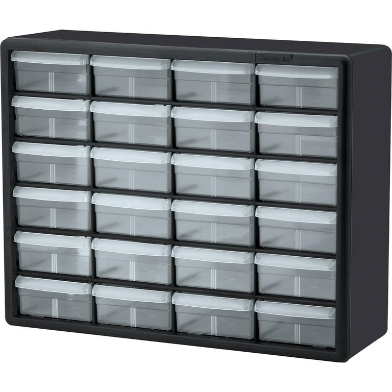 Akro Mils Plastic 24 Drawer Storage Cabinet 15 1216 x 20 x 6 616