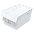 thumbnail image 1 of Akro-Mils 30080 Plastic Nesting ShelfMax Bin Storage Box, 12" Deep, Clear - Set of 8, 1 of 6