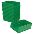 thumbnail image 1 of Akro-Mils 12 Pack Plastic Storage Shelf Bins, Space-Saving Organizers, 12"x8"x4", Green, 1 of 9