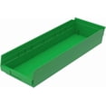 thumbnail image 1 of Akro-Mils 30184 Plastic Shelf Bins, Heavy Duty Storage Bins for Garage, Closet, and Drawer Organization, 24-Inch x 8-Inch x 4-Inch, Green, 6-Pack, 1 of 7