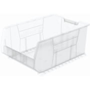 Akro-Mils 30288 Super-Size AkroBins Plastic Storage Bins, Space-Saving Stackable Bins for Garage, Classroom, Warehouse Organization, 24-Inch L x 16-Inch W x 11-Inch H, Clear, 1-Pack