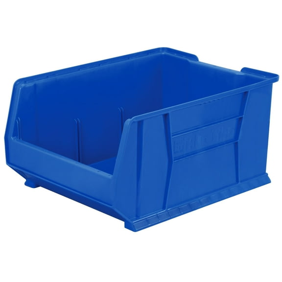 Akro-Mils 30289 Super-Size AkroBins Plastic Storage Bins, Space-Saving Stackable Bins for Garage, Classroom, Warehouse Organization, 24-Inch L x 18-Inch W x 12-Inch H, Blue, 1-Pack CA2
