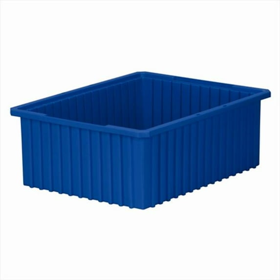Akro-Mils 33228 Akro-Grid Slotted Divider Plastic Tote Box 22-3/8 inL x 17-3/8in W x 8in H Case of 3