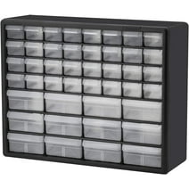 Akro-Mils 44 Drawer Plastic Cabinet Storage Organizer with Drawers for Hardware, Small Parts, Craft Supplies, Black