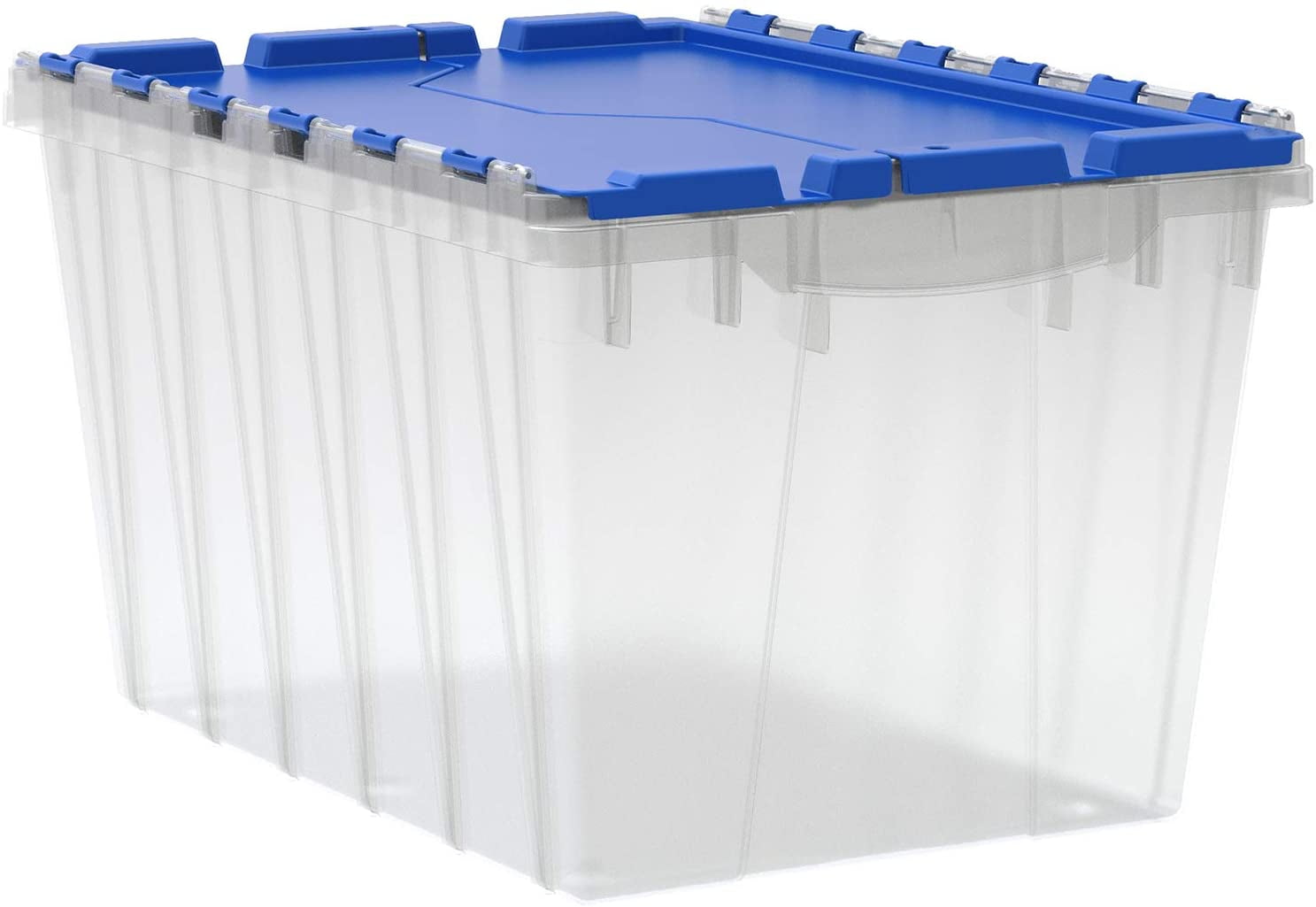 12 Wholesale Home Basics 5.67 Gal. Plastic Storage Bin, Clear - at 