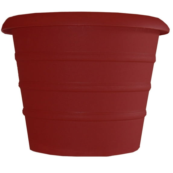 Akro Mils MSA14001F85 14" Red Marina Planter Pack of 6