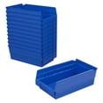 thumbnail image 1 of Akro-Mils Shelf Bins 30130 Plastic Organizer for Tools Craft Supplies, 12"x6"x4", Blue, 12-Pack, 1 of 13