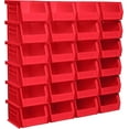 thumbnail image 1 of Akro-Mils Stackable Storage Bins, AkroBins 30210 Stacking Organizer, 5"x4"x3", Red, 24-Pack, 1 of 14