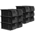 thumbnail image 1 of Akro-Mils Stackable Storage Bins, AkroBins 30230 Stacking Organizer, 11"x5"x5", Black, 12-Pack, 1 of 13