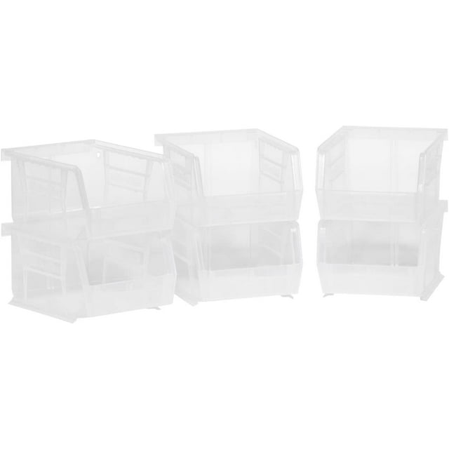 AkroMils Stackable Storage Bins, AkroBins Stacking Organizer, 5"x4"x3