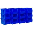 thumbnail image 1 of Akro-Mils 12 Pack AkroBins Plastic Storage Bins, Space-Saving Organizers, Blue, 1 of 12