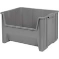thumbnail image 1 of Akro-Mils 13017 Stak-N-Store Heavy Duty Stackable Open Front Plastic Storage Container Bin, (15-Inch x 20-Inch x 12-1/2-Inch), Gray, (3-Pack), 1 of 9