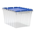 thumbnail image 1 of Akro-Mils KeepBox 12 Gallon Plastic Storage Bin, Stackable Tote with Lid, Clear/Blue, 1 of 11