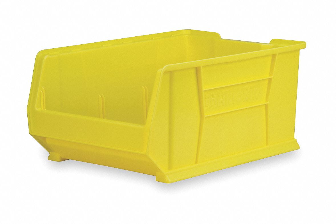 AkroMils Super Size Bin,297/8 In.L,11 In.,Yellow