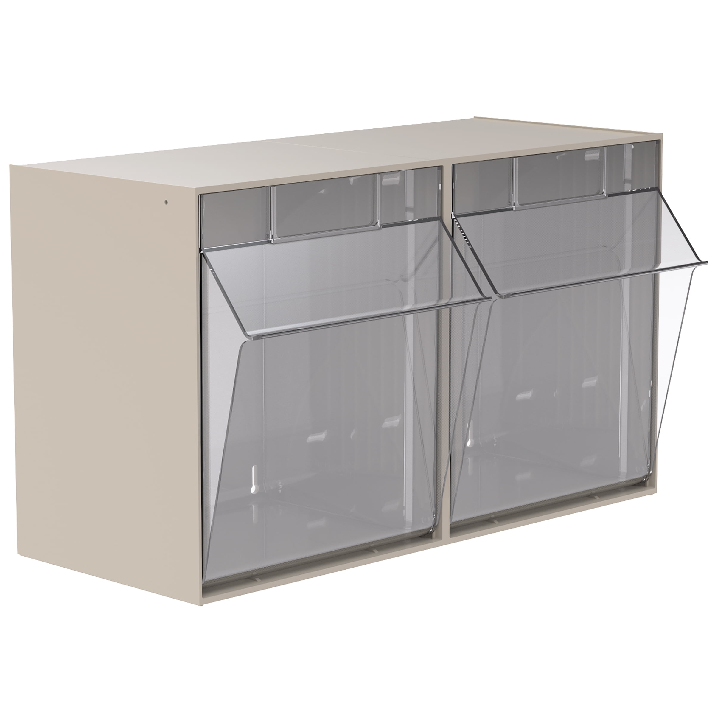 AkroMils TiltView Horizontal Plastic Organizer Storage System
