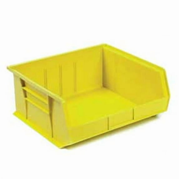 AkroBin® Plastic Stacking Bin, 16-1/2"W x 14-3/4"D x 7"H, Yellow, Lot of 6