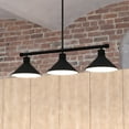 thumbnail image 1 of Akron 3L Bronze Farmhouse Linear Chandelier Island Pendant Fixture Pool Table Light, 1 of 13