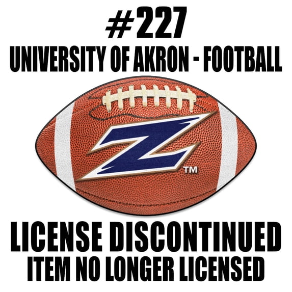 Akron Football Rug 20.5"x32.5"