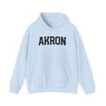 thumbnail image 1 of Akron OH Ohio Hometown Moving Away Hoodie, Gifts, Hooded Sweatshirt, 1 of 4
