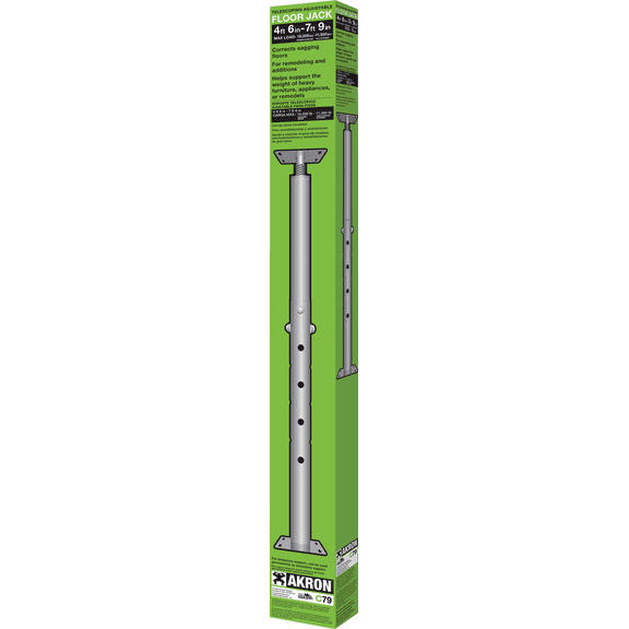Akron Adjustable Floor Jack - Pack of 4  Residential Use, Standard Application