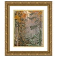 thumbnail image 1 of Akseli Gallen-Kallela 12x14 Gold Ornate Wood Frame and Double Matted Museum Art Print Titled - Autumn Landscape (1911), 1 of 4