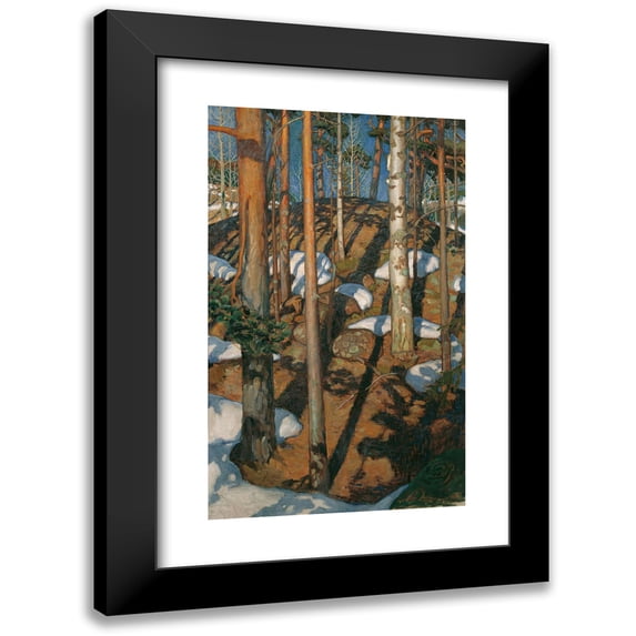 Akseli Gallen-Kallela 12x18 Black Modern Framed Museum Art Print Titled - Spring (1900)