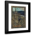 thumbnail image 1 of Akseli Gallen-Kallela 13x18 Black Modern Framed Museum Art Print Titled - The Great Black Woodpecker (1893), 1 of 5