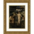 thumbnail image 1 of Akseli Gallen-Kallela 13x18 Gold Ornate Wood Frame and Double Matted Museum Art Print Titled - In the Sauna (1889), 1 of 4