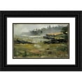thumbnail image 1 of Akseli Gallen-Kallela 14x11 Black Ornate Wood Framed Double Matted Museum Art Print Titled: Misty Landscape (1884), 1 of 5