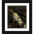 thumbnail image 1 of Akseli Gallen-Kallela 15x17 Black Ornate Wood Framed Double Matted Museum Art Print Titled - Decaying Sander (1884), 1 of 5