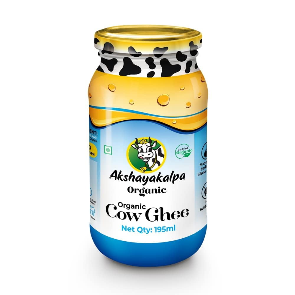 Akshayakalpa Organic Cow Ghee Pure Organic Ghee, TraditionallyChurned, ChemicalFree