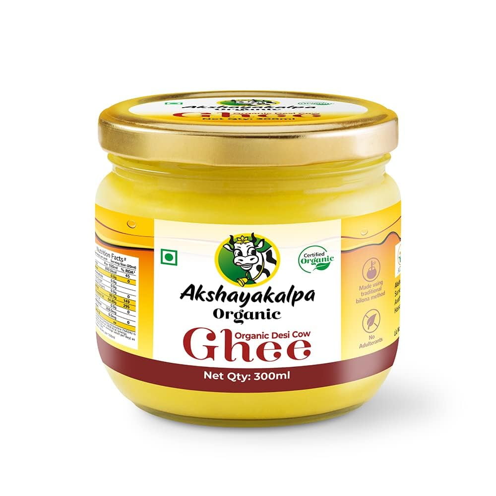 Akshayakalpa Organic Desi Cow Ghee - Pure Organic Ghee, From A2 Rich ...