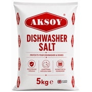 Aksoy Dishwasher Salt 5kg, 100% Pure Granular Salt, Effective Limescale Protection for Dishwashers, Prevents Scale Build Up, Cleaner Shinier Glassware, Suitable for All Machines