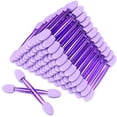 thumbnail image 1 of Akstore 200PCS Disposable Dual Sides Eye Shadow Sponge Applicator Eyeshadow Brushes Makeup Brush (Purple), 1 of 3