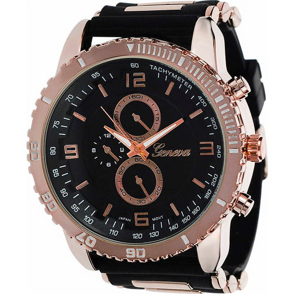 Geneva Platinum Men s Tachymeter Silicon Walmart