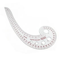 Aktudy Plastic Transparent Tailor French Curve Sewing Ruler Comma Shaped Rulers