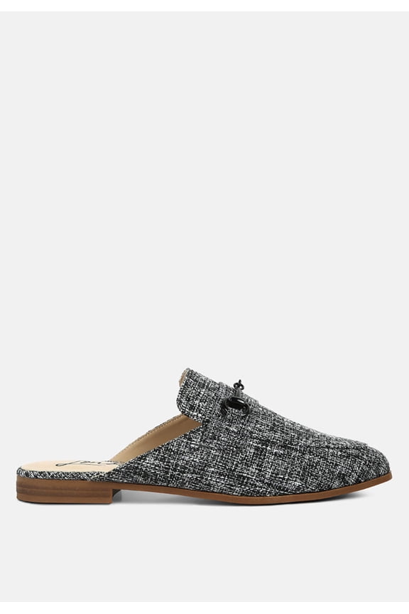 Akua Horsebit Embellished Mules