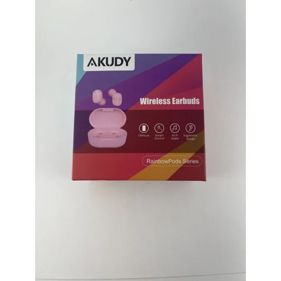 Akudy Ak7 Wireless Earbuds Bluetooth 5.0 Earbuds With Charging Case White. New