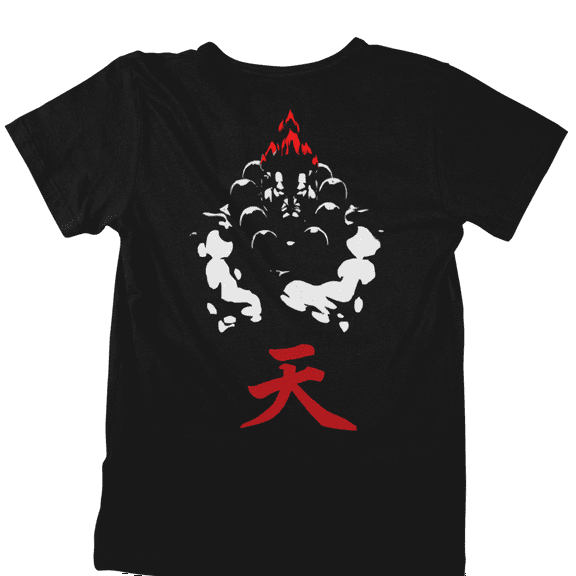 Akuma Minimalist T-shirt Designed by Impressive Inks