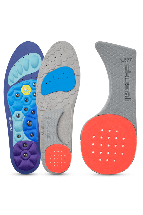 Heel Support Inserts - Heel Cushion Pads for Plantar Fasciitis, Feet Shock Absorption & Extra Comfort (2 Count)