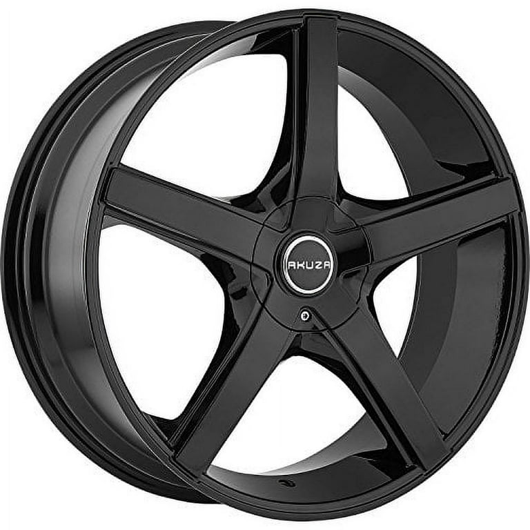 Akuza Axis 22 Black Wheel / Rim 5x115 & 5x120 with a 35mm Offset
