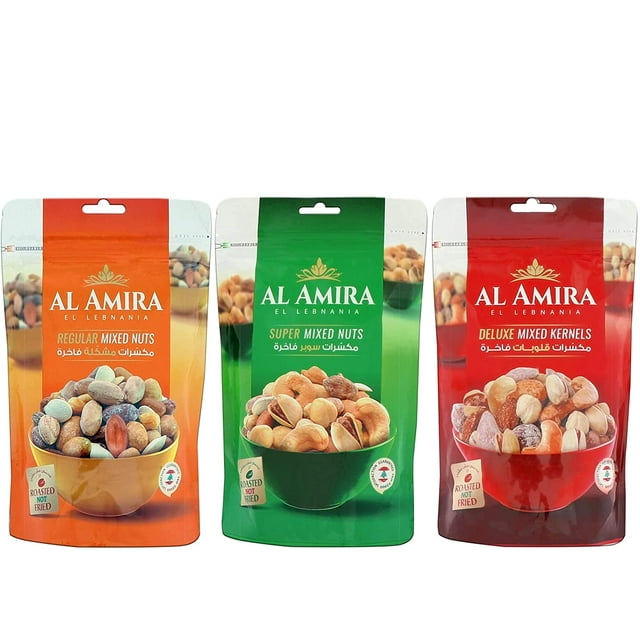 Al Amira - Mixed Nuts Combo (Regular, Super, Deluxe), 300g x 3