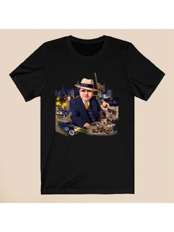 Al Capone American Legend Men's Black T-Shirt Size S-5XL eBay