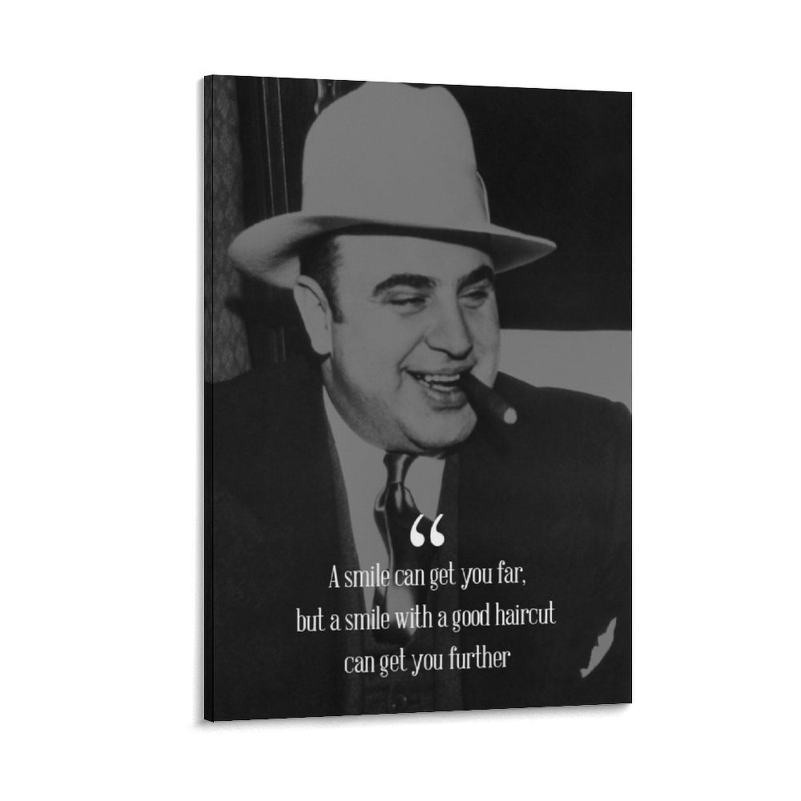 Al Capone Poster Quote Canvas Poster Wall Art Picture Prints Hanging ...