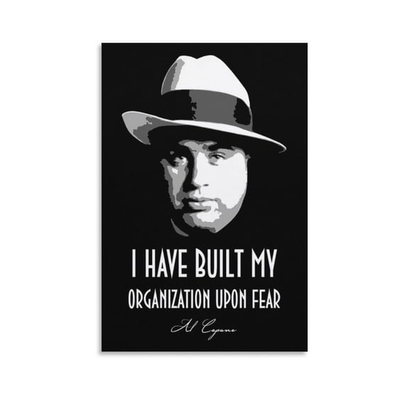 Al Capone Quote Wall Art Poster Canvas Poster Wall Art Picture Prints Hanging Photo Gift Decor Home Posters Artworks 24x36inch(60x90cm)