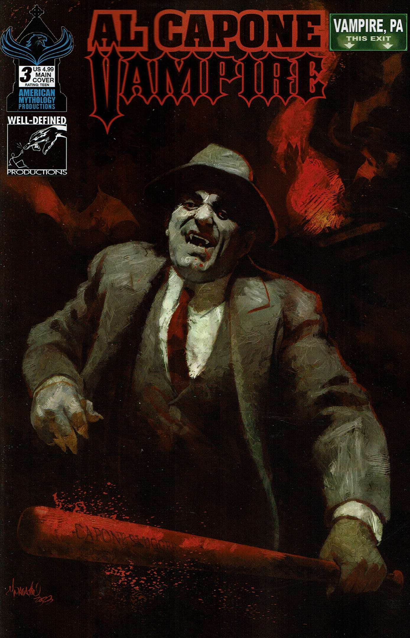Al Capone: Vampire #3A VF ; American Mythology Comic Book - Walmart.com