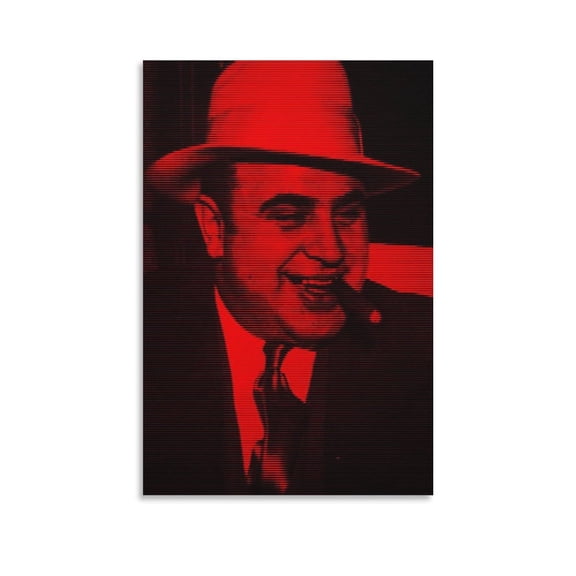 Al Capone Wall Art Home Decor Poster Wall Art Hanging Picture Print Bedroom Decorative Painting Posters Room Aesthetic 12x18inch(30x45cm)