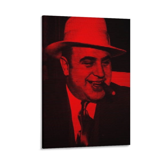 Al Capone Wall Art Picture Print Canvas Poster Wall Paint Art Posters Decor Modern Home Artworks Gift 16x24inch(40x60cm)